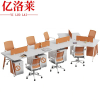 亿洛莱 七人职员桌椅 4313*2192mm 套