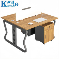 珂洋 屏风办公桌 双人位含柜 套