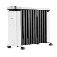 美的油汀取暖器12片加热片2200瓦21-30㎡大空间立式带衣架冬季暖风机NY2212-18C