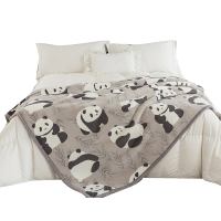 博洋宝贝憨憨熊猫轻奢盖毯BYTZ313-150