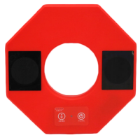 鸿灵睿芯 RX-JSD05 DC6.4V 5W IP65 20次/min LED 声光警示灯 (计价单位:盏)红色