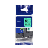 鸿灵睿芯 RX-HLSD07 18mm*8m 通用型 标签打印机色带 (计价单位:支)绿底黑字