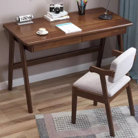 杭舍沐光书桌001(橡木) 实木书桌北欧简约现代学生学习桌椅套装家用卧室台式电脑桌写字桌