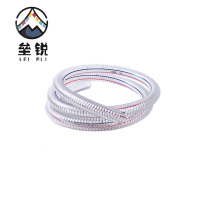 垒锐 pvc硅胶钢丝软管 6分*4mm 50米/捆