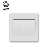 垒锐墙壁开关 86型两开 个