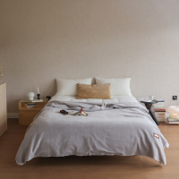 昕蓝梦 简约纯色仿羊绒毯 150*200cm 条