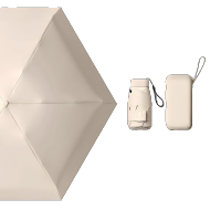 蒙虎荣威 迷你卡片太阳伞女遮阳防晒晴雨两用防紫外线胶囊小巧便携折叠口袋 把