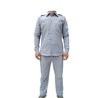 尚诺雅灰色长袖工作套装SNYF511套
