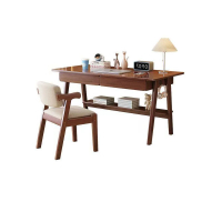 班龙双抽书桌1.2m+椅套