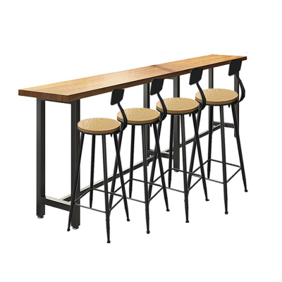 班龙吧台桌240cm+4椅套