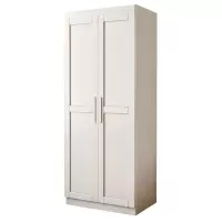 班龙实木衣柜80*56*196cm白色台