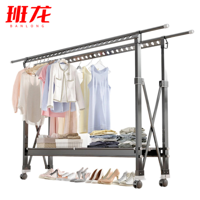 班龙折叠晾衣架双杆个
