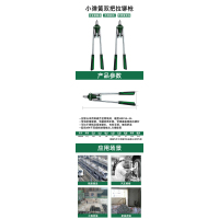 长鹿 Changlu精品双把拉铆枪 高碳钢拉铆头 电镀防锈手柄防滑胶柄 使用舒适