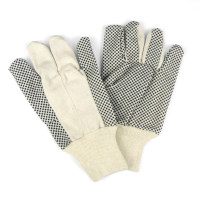 安瑞博 点珠帆布手套 点塑点胶耐磨手套 劳保手套 SP102 双