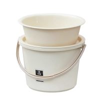 蕙如(HUIRU) 塑料水桶加厚耐用家用储水桶大学生宿舍洗衣桶手提桶盆组合三件套 个