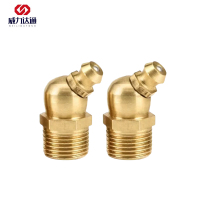 威力达通 铜黄油嘴 M8*1 45度 个