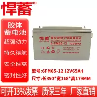 12V65AH阀控式铅酸蓄电池直流屏UPS机房通讯EPS消防电瓶6FM65-12