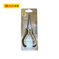 波斯(BOSI)镍铁合金迷你针嘴钳(5"/125mm)把