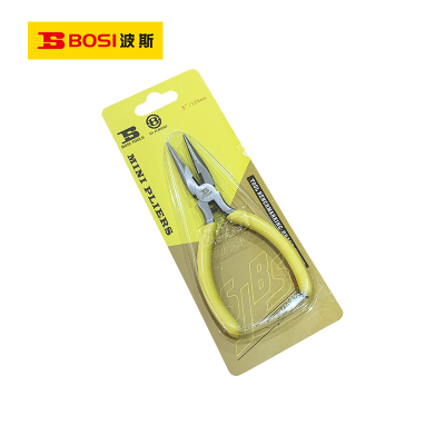 波斯(BOSI)迷你有牙尖嘴钳(5"/125mm)把