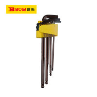 波斯(BOSI)九件套特长球头内六角扳手(英制)套