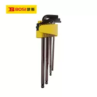 波斯(BOSI)九件套特长球头内六角扳手(英制)套