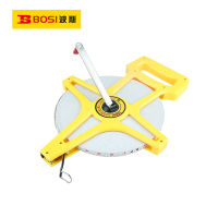 波斯(BOSI)架式玻璃纤维皮卷尺(100m)把