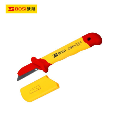 波斯(BOSI)VDE绝缘护套式直平型电缆刀(50×180mm)把