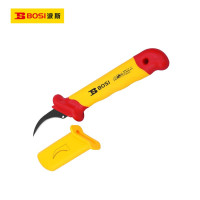 波斯(BOSI)VDE绝缘镰刀型电缆刀(50×180mm)把