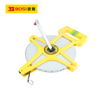 波斯(BOSI) 荧光系列架式玻璃纤维皮卷尺 100m 把