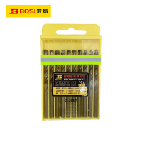 波斯(BOSI) 荧光系列直柄含钴麻花钻 5.2mm/10支 盒