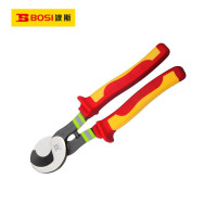 波斯(BOSI) 荧光系列VDE绝缘电缆钳剪 10寸/250mm 把