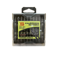 波斯(BOSI)荧光系列6.3mm系列长抗冲击双头十字旋具头 PH2圆×65mm 10支 盒