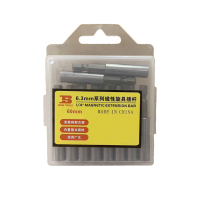 波斯(BOSI) 荧光系列6.3mm系列磁性旋具接杆 6.3mm×L60 10支 盒