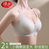 浪莎内衣女小胸聚拢显大提拉收副乳性感美背2025年新款文胸罩