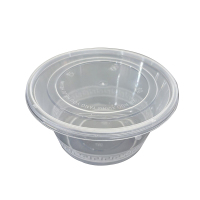 优诗提念YSTN-BXH013圆形450餐盒 450套/箱(计价单位:箱)透明色