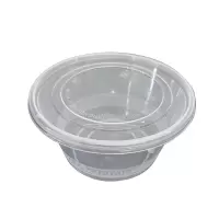 优诗提念YSTN-BXH013圆形450餐盒 450套/箱(计价单位:箱)透明色