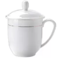 优诗提念YSTN-SB05 380ml金边白瓷会议杯(计价单位:个)白色