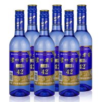 泸州老窖二曲42度蓝柔 500ml*6瓶浓香型白酒