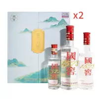 泸州老窖 国窖1573 青云万里礼盒*2 浓香型白酒(100ml,250ml,375ml各一瓶)