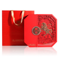 泸州老窖 国窖1573马年礼盒(国窖52度375ml*2+中国品味100ml)*1盒 浓香型白酒礼盒