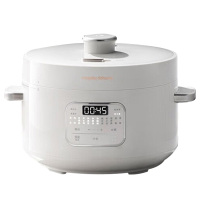 摩飞电压力锅4L智能控压花式养生锅电高压锅椰奶白MR8700
