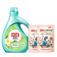 立白洗衣液小苍兰洗衣液2kg*1瓶+大师香氛洗衣液100g*2袋