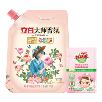 立白洗衣液大师香氛洗衣液1kg*1袋+好爸爸樱花洗衣液100g*1袋