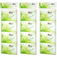 心相印皮夹纸手帕纸茶语面巾纸3层8包*3条W910