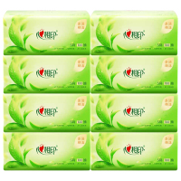 心相印抽纸茶语精选塑装面巾纸3层100抽*8包DT8100