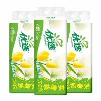 心相印优选卷纸四层卷纸700g*10卷*3提LR1710