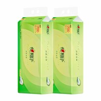 心相印卫生纸茶语卷纸四层700g*10卷*2提RW710