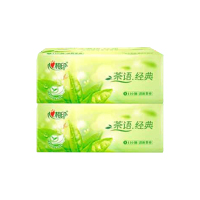 心相印抽纸茶语经典清新茶香3层110抽*2包DT5110(包装随机)