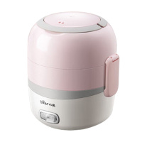 小熊电热饭盒红色保温加热自热蒸饭菜DFH-B14E2