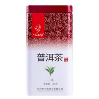 忆江南茶叶普洱茶熟茶原产黑茶云南秋冬糯香味罐装普洱茶100g
